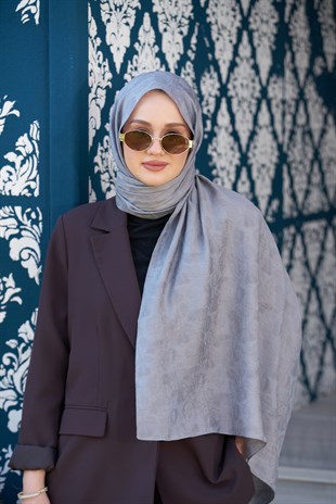 Loryan Scarf Aria Elina Şal - Füme 