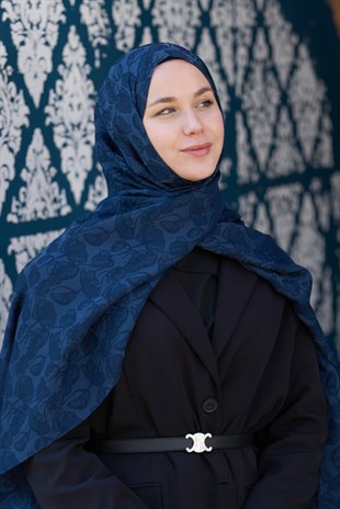 Loryan Scarf Aria Elina Şal - Lacivert