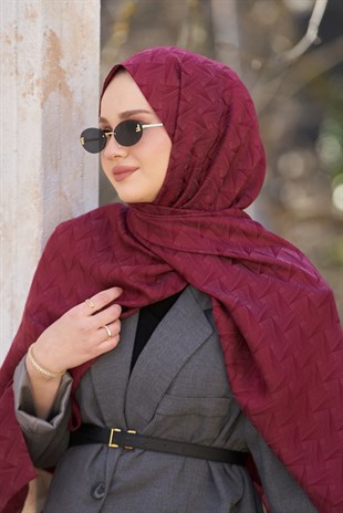 Loryan Scarf Aria Liva Şal - Bordo