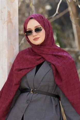 Loryan Scarf Aria Liva Şal - Bordo