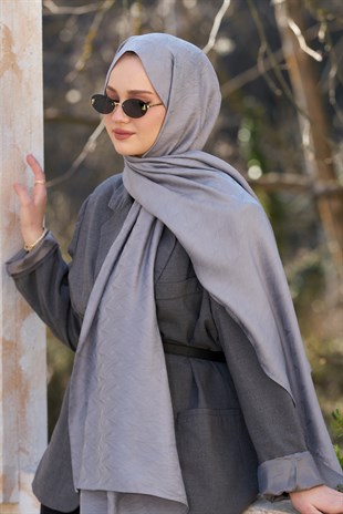 Loryan Scarf Aria Liva Şal - Füme