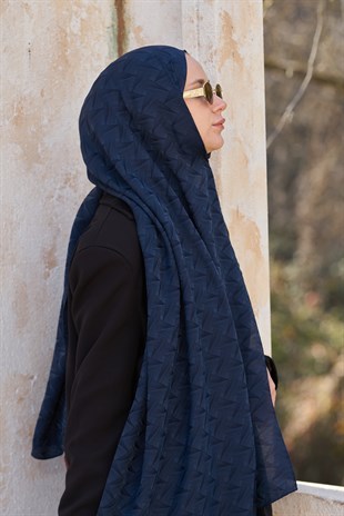 Loryan Scarf Aria Liva Şal - Lacivert