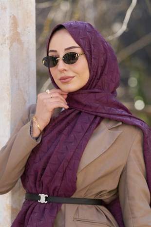 Loryan Scarf Aria Liva Şal - Mürdüm