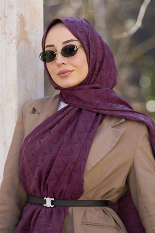Loryan Scarf Aria Liva Şal - Mürdüm