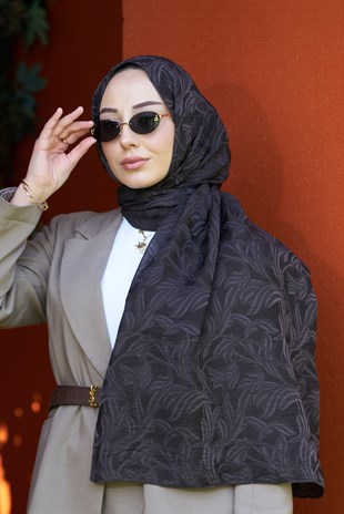 Loryan Scarf Aria Lotus Şal - Acı Kahve 