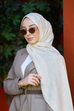 Loryan Scarf Aria Lotus Şal - Bej