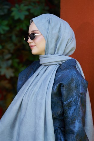 Loryan Scarf Aria Lotus Şal - Füme