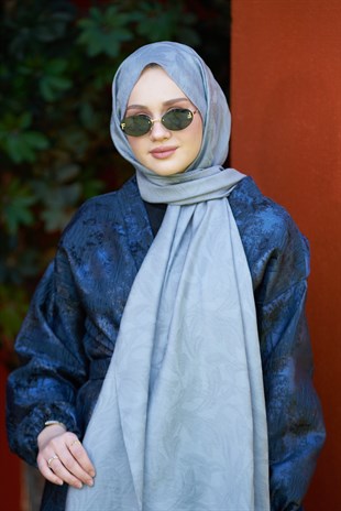 Loryan Scarf Aria Lotus Şal - Füme