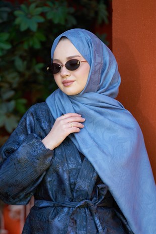 Loryan Scarf Aria Lotus Şal - İndigo