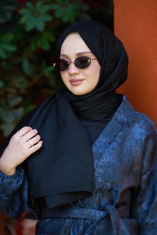 Loryan Scarf Aria Lotus Şal - Siyah