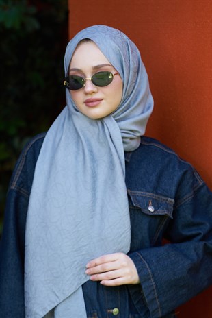 Loryan Scarf Aria Zincir Şal - Füme