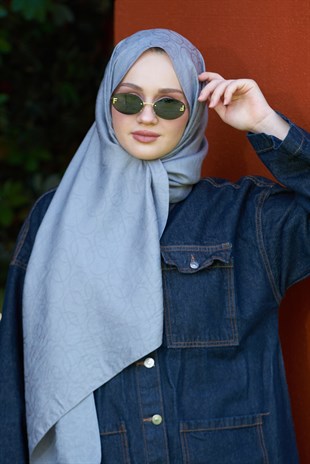 Loryan Scarf Aria Zincir Şal - Füme