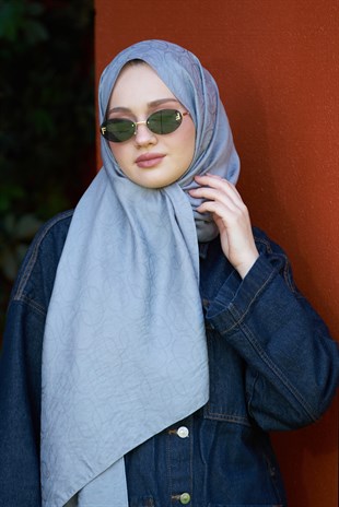 Loryan Scarf Aria Zincir Şal - Füme