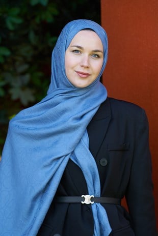 Loryan Scarf Aria Zincir Şal - İndigo