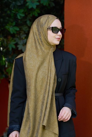 Loryan Scarf Aria Zincir Şal - Nefti Yeşil