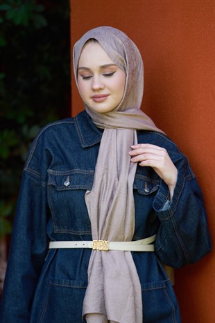 Loryan Scarf Aria Zincir Şal - Vizon