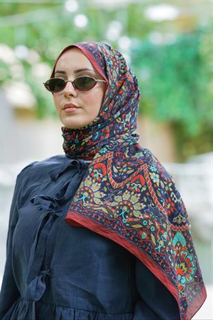 Loryan Scarf Dıamond Adel Şal -Bordo