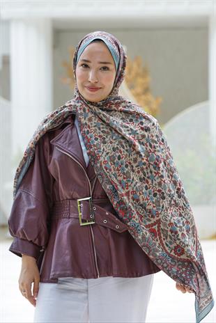 Loryan Scarf Dıamond Adel Şal - Füme