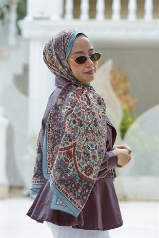 Loryan Scarf Dıamond Adel Şal - Füme