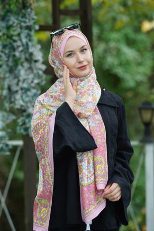 Loryan Scarf Dıamond Adel Şal - Pembe