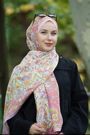 Loryan Scarf Dıamond Adel Şal - Pembe
