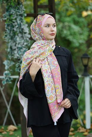 Loryan Scarf Dıamond Adel Şal - Pembe