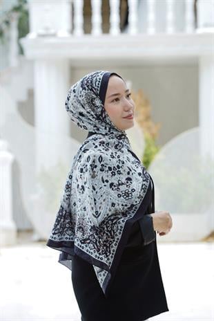 Loryan Scarf Dıamond Adel Şal - Siyah