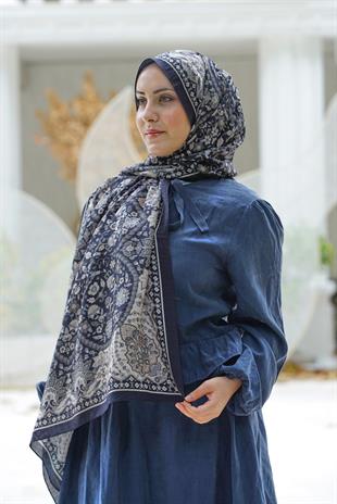 Loryan Scarf Dıamond Adel Şal - Siyah/Ekru