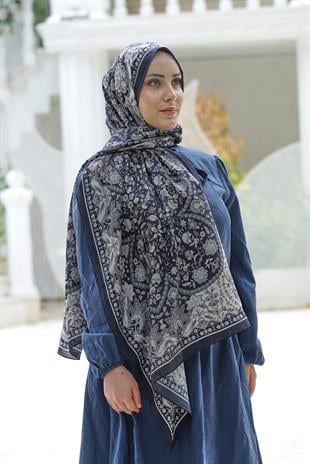 Loryan Scarf Dıamond Adel Şal - Siyah/Ekru