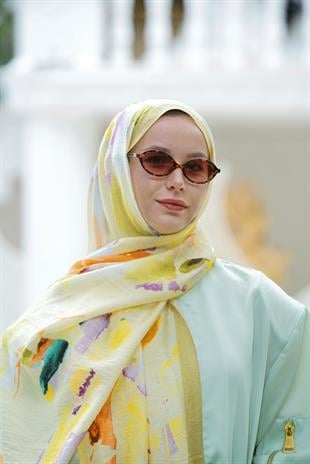 Loryan Scarf Dıamond  Aliza Şal - Sarı