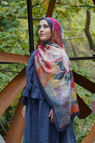 Loryan Scarf Dıamond Anna Şal - Lacivert