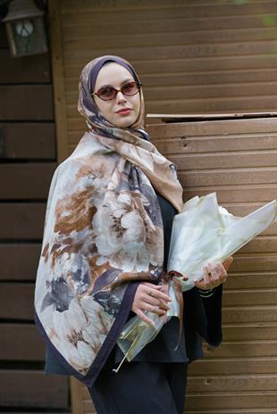 Loryan Scarf Dıamond Anna Şal - Siyah