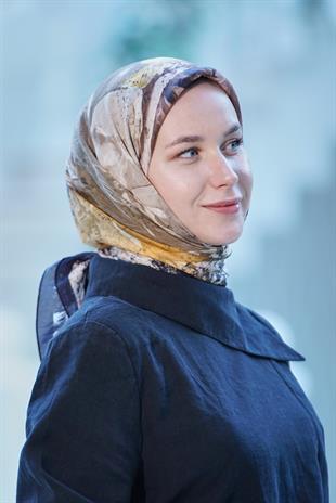 Loryan Scarf Dıamond Della Eşarp - Acı Kahve