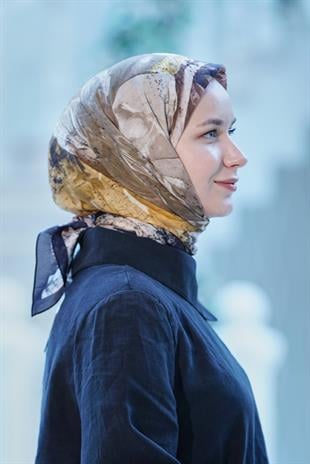 Loryan Scarf Dıamond Della Eşarp - Acı Kahve