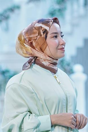 Loryan Scarf Dıamond Della Eşarp - Kahve