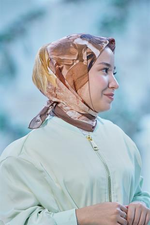 Loryan Scarf Dıamond Della Eşarp - Kahve