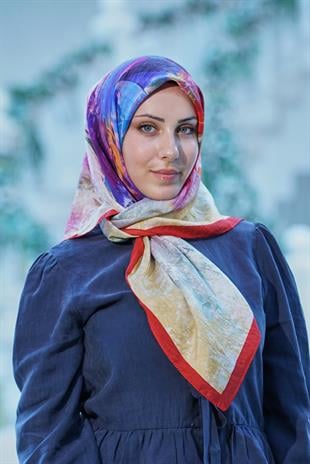 Loryan Scarf Dıamond Della Eşarp - Mercan