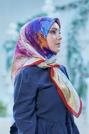 Loryan Scarf Dıamond Della Eşarp - Mercan