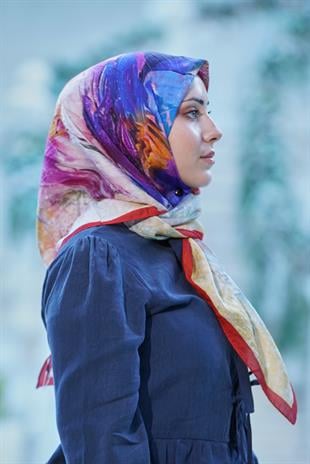 Loryan Scarf Dıamond Della Eşarp - Mercan