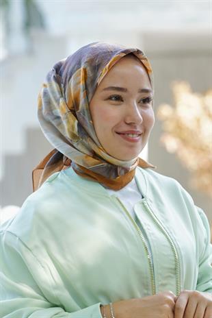 Loryan Scarf  Dıamond Elisa Eşarp - Hardal