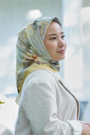 Loryan Scarf  Dıamond Elisa Eşarp - Koyu Sarı