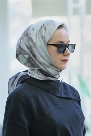 Loryan Scarf  Dıamond Elisa Eşarp - Lacivert/Gri