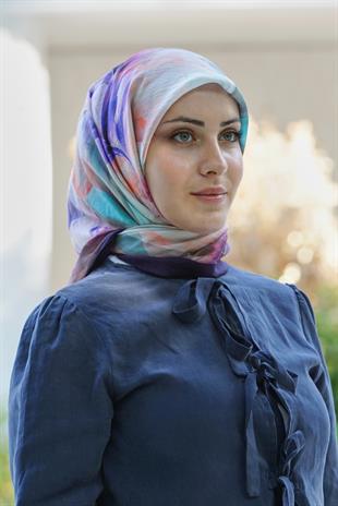 Loryan Scarf  Dıamond Elisa Eşarp - Lacivert