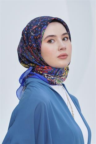Loryan Scarf Diamond Eşarp - Diamond Harmony Black İpeksi Eşarp 4316 SAKS