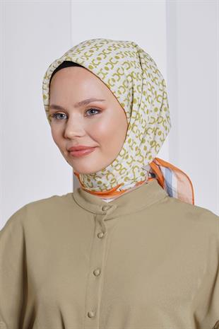 Loryan Scarf Diamond Eşarp - Diamond Royal İpeksi Eşarp 4283 Orange
