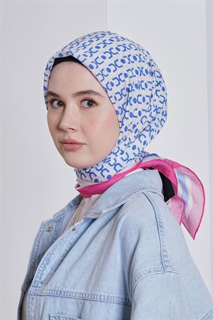 Loryan Scarf Diamond Eşarp - Diamond Royal İpeksi Eşarp 4283 Fuşya
