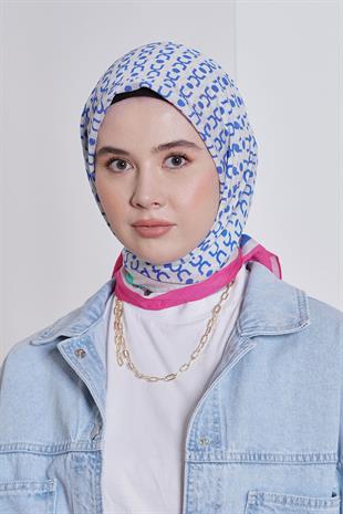 Loryan Scarf Diamond Eşarp - Diamond Royal İpeksi Eşarp 4283 Fuşya