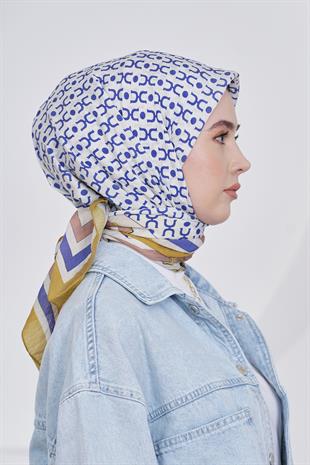Loryan Scarf Diamond Eşarp - Diamond Royal İpeksi Eşarp 4283 Hardal