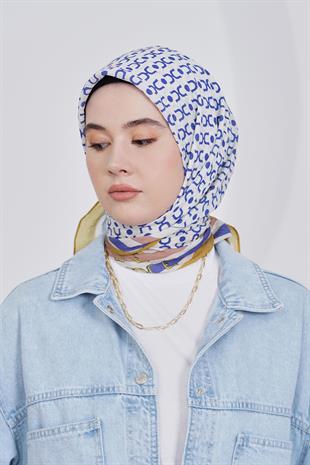 Loryan Scarf Diamond Eşarp - Diamond Royal İpeksi Eşarp 4283 Hardal