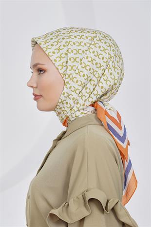 Loryan Scarf Diamond Eşarp - Diamond Royal İpeksi Eşarp 4283 Orange